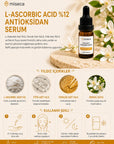 L-Ascorbic Acid 12% Saf C Vitamini Antioksidan Serum 10 ml