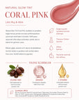 Natural Glow Tint Likit Ruj ve Allık Coral Pink 5 ml