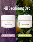 İkili Doğal Deodorant Seti | Flower Garden - Citrus Tree