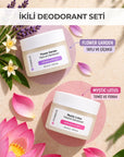 Natural Deodorant Set for Two | Flower Garden - Mystic Lotus
