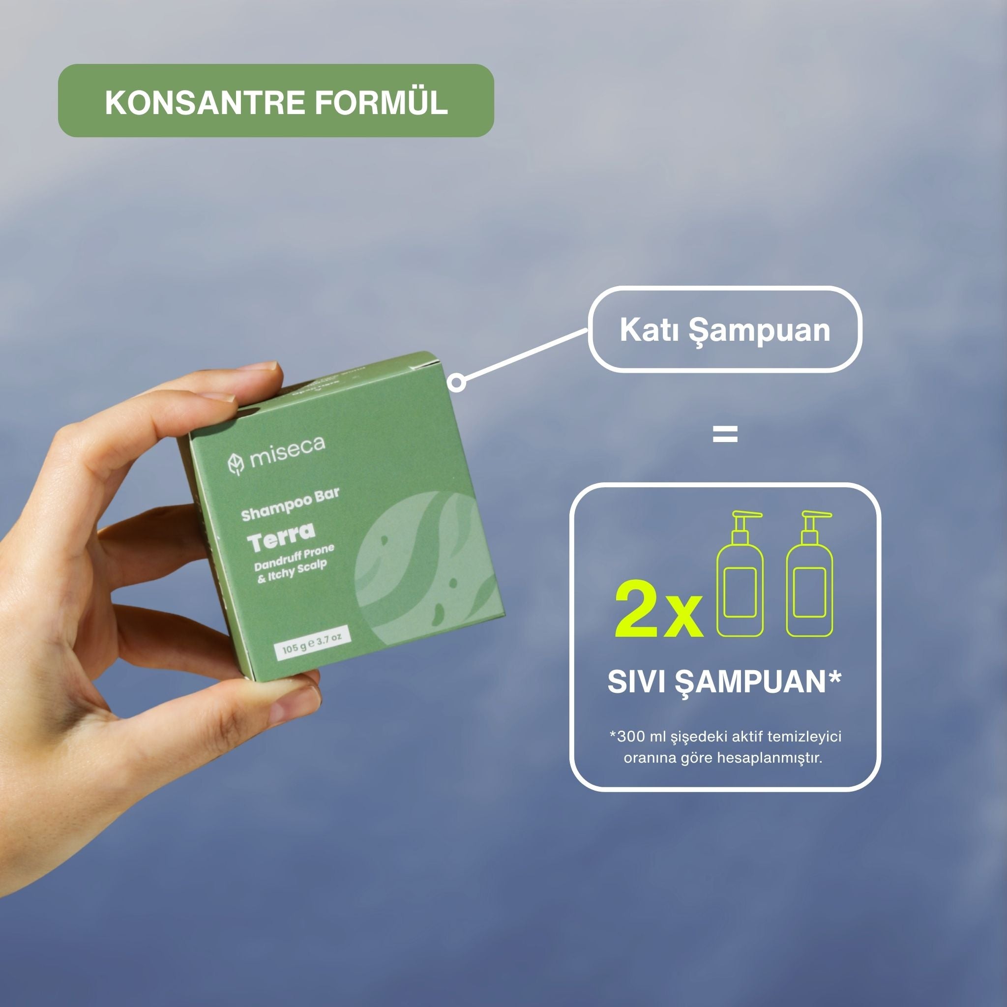 Terra Kepekli Saçlar Rahatlatıcı Katı Şampuan 105 g