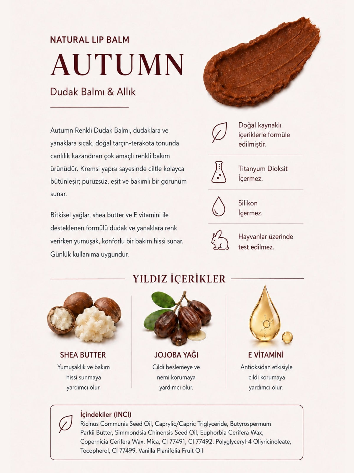 Autumn Lip Balm and Blush 10 ml