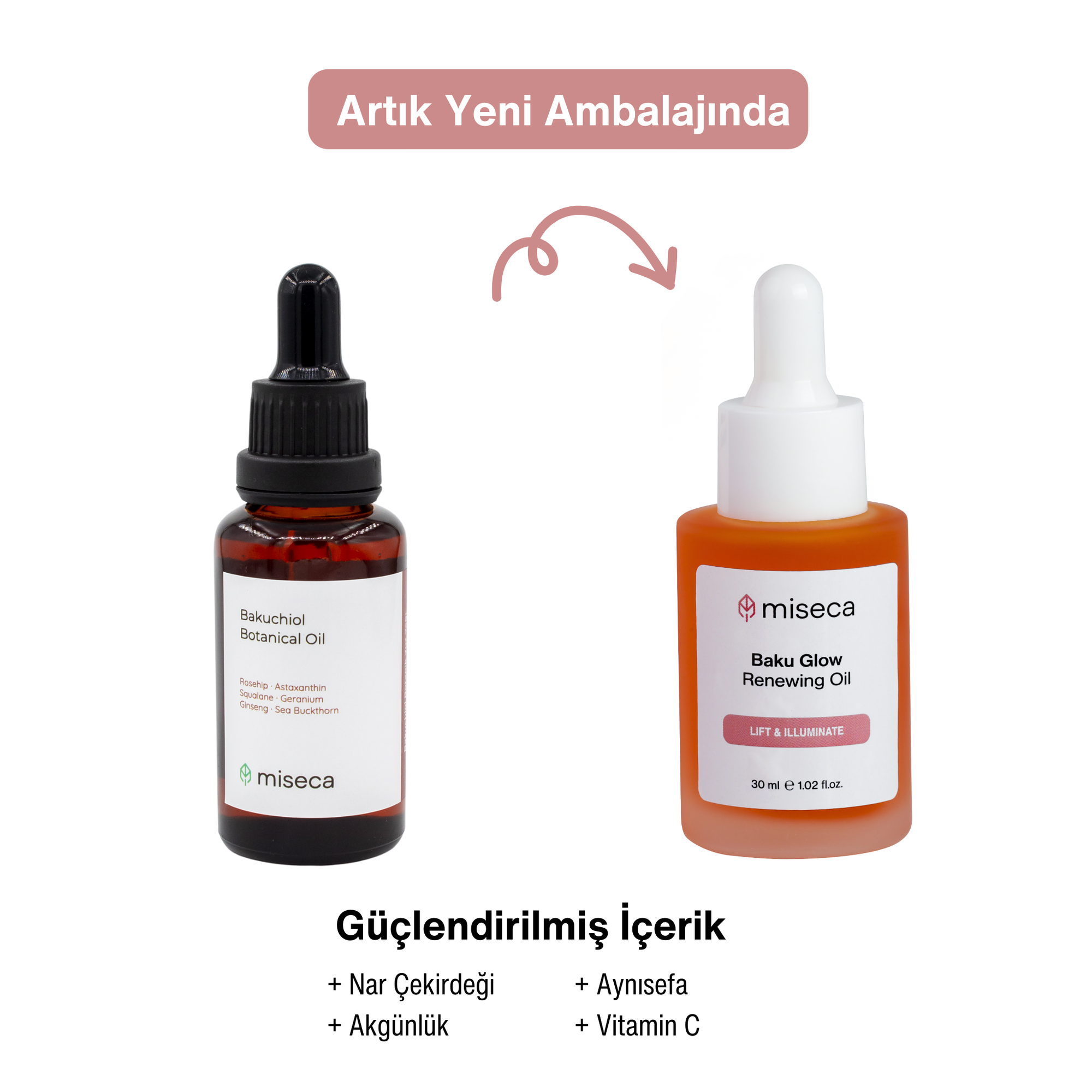 Baku Glow Bitkisel Retinol Alternatifi Yenileyici Bakuchiol Serum 30 ml - miseca