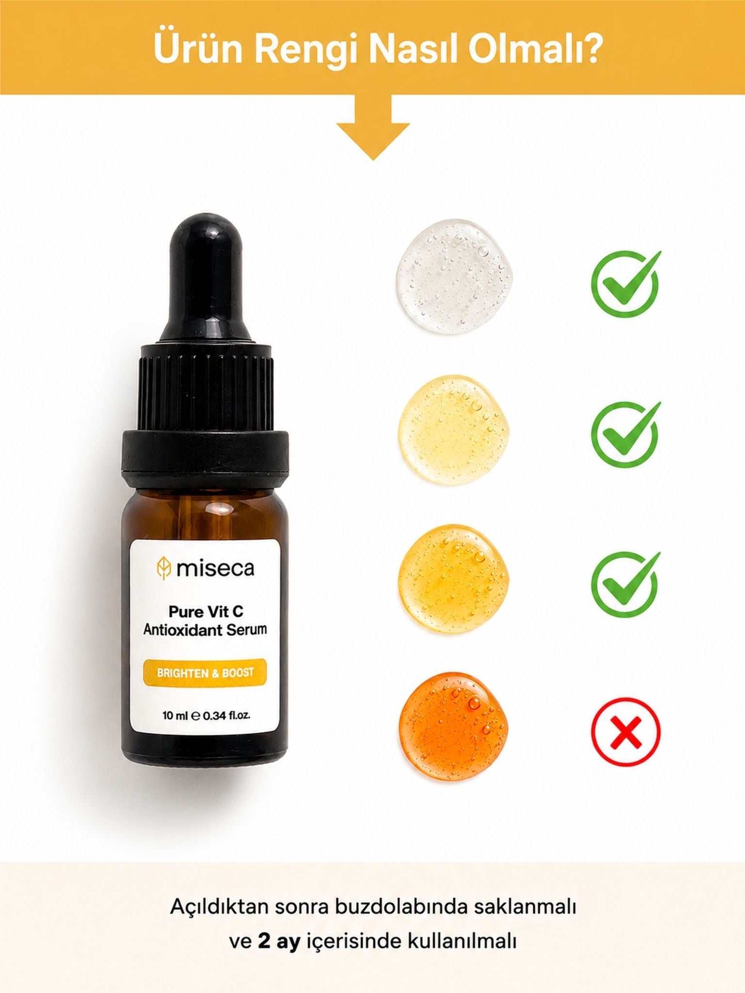 L-Ascorbic Acid 12% Saf C Vitamini Antioksidan Serum 10 ml