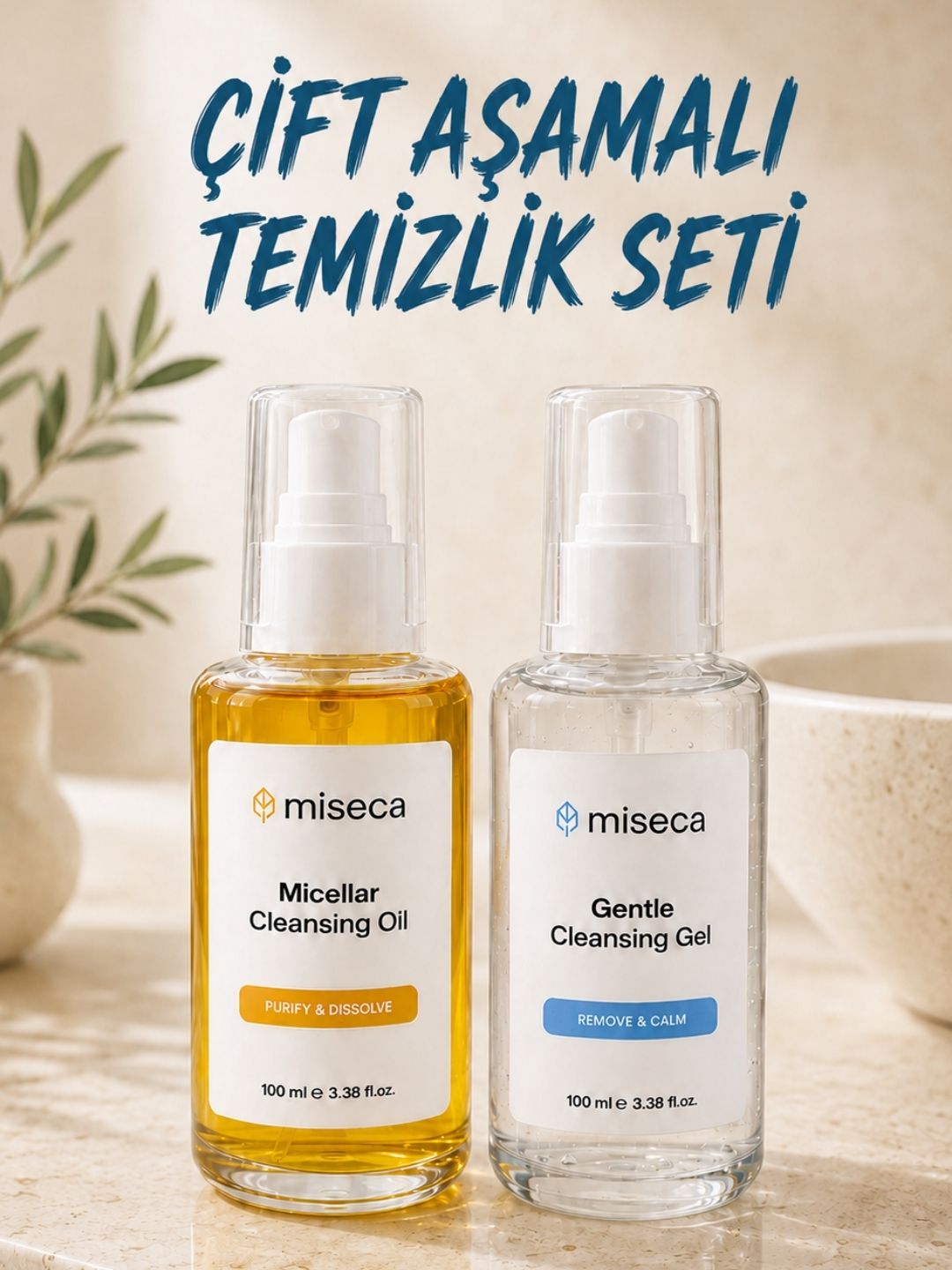 Çift Aşamalı Cilt Temizleme Seti