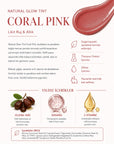 Natural Glow Tint Likit Ruj ve Allık Coral Pink 5 ml