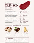 Crimson Nemlendirici ve Besleyici Renkli Dudak Balmı 10 ml