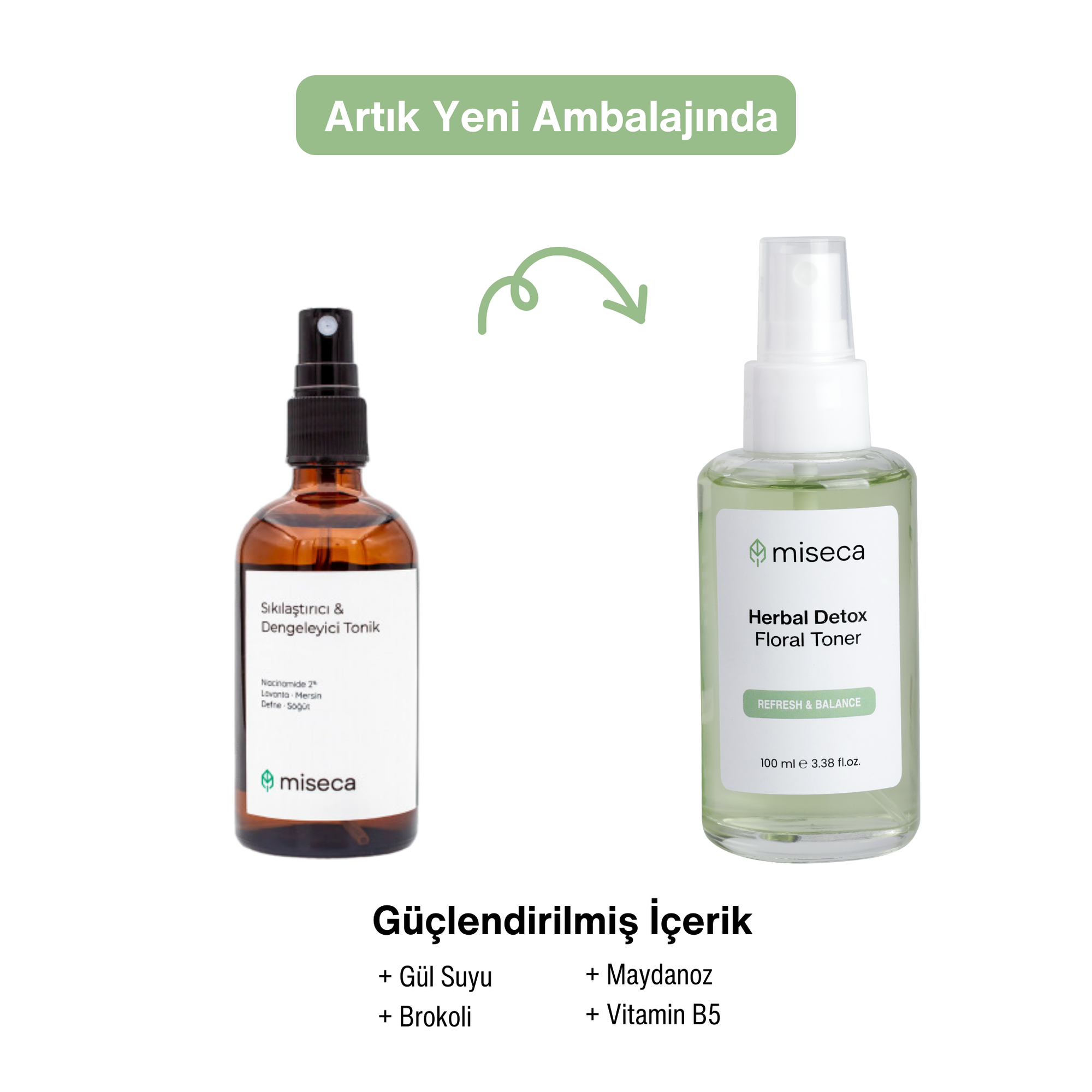 Herbal Detox Nemlendirici ve Dengeleyici Tonik 100 ml - miseca