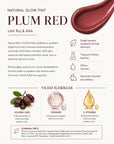 Natural Glow Tint Likit Ruj ve Allık Plum Red 5 ml