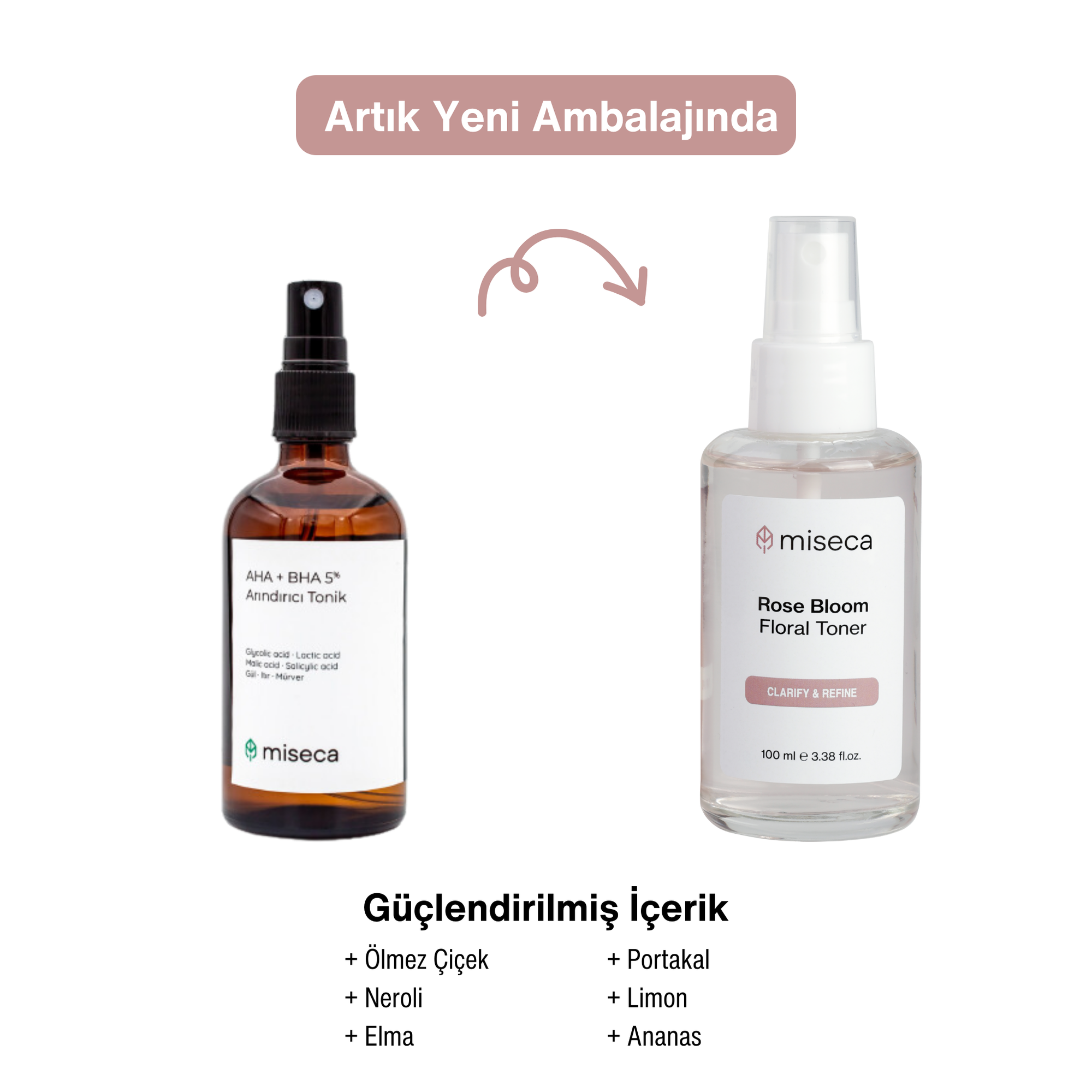 Rose Bloom AHA + BHA Arındırıcı Tonik 100 ml - miseca