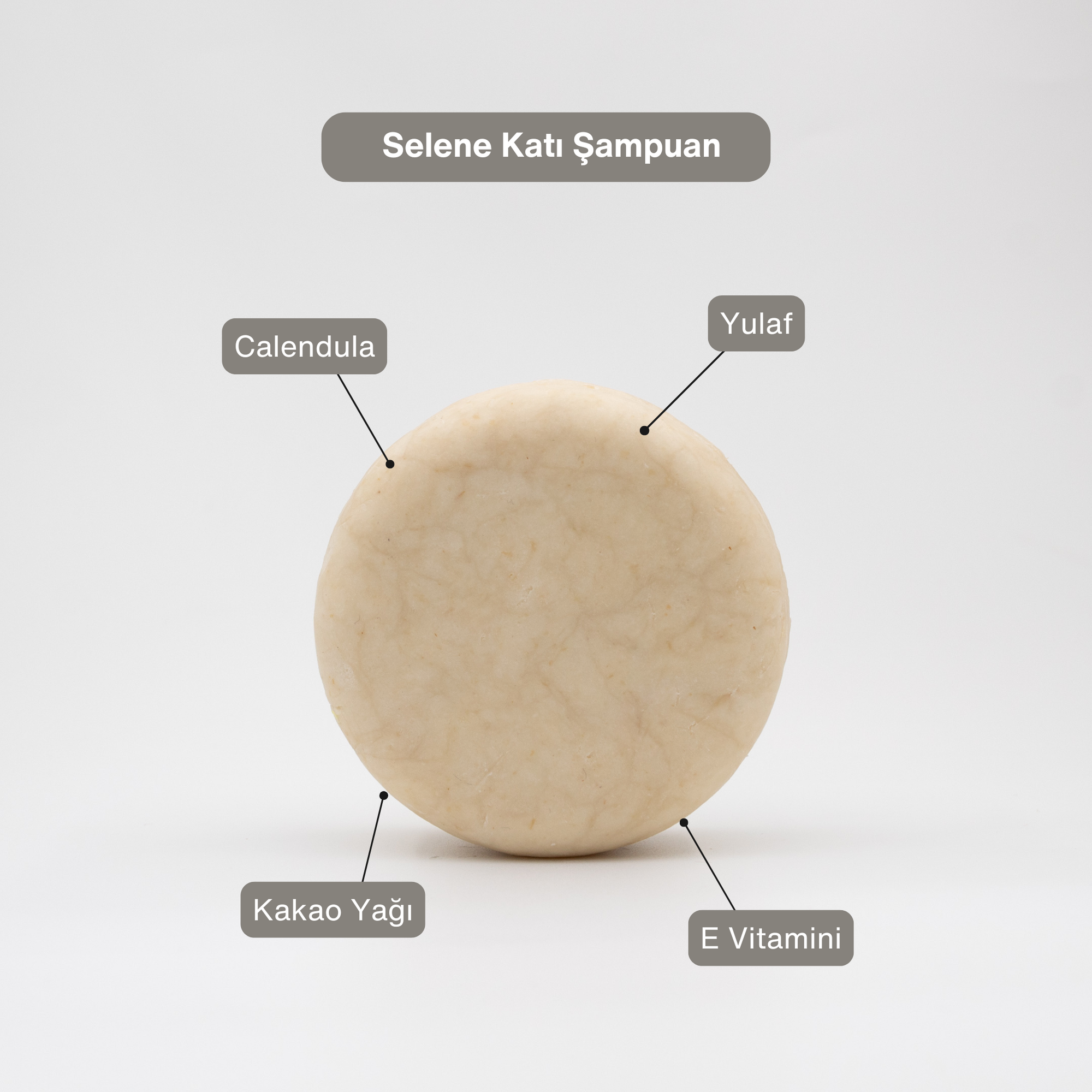 Selene Hassas Ciltler ve Çocuklar Yatıştırıcı Katı Şampuan 105 g - miseca