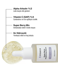 Super Berry Canlandırıcı ve Ton Eşitleyici Arbutin Serum 30 ml - miseca