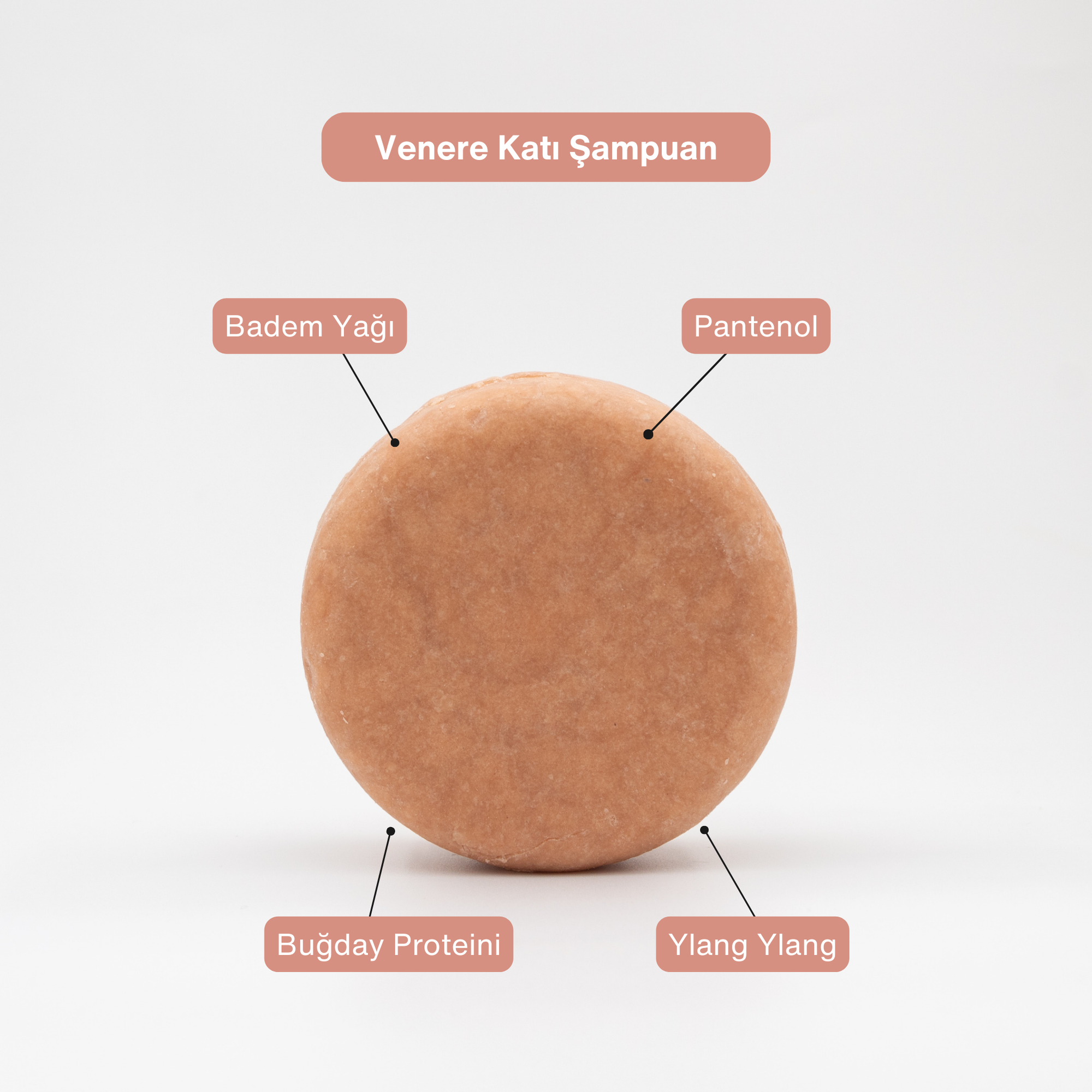 Venere Tüm Saç Tipleri Nemlendirici Katı Şampuan 105 g - miseca