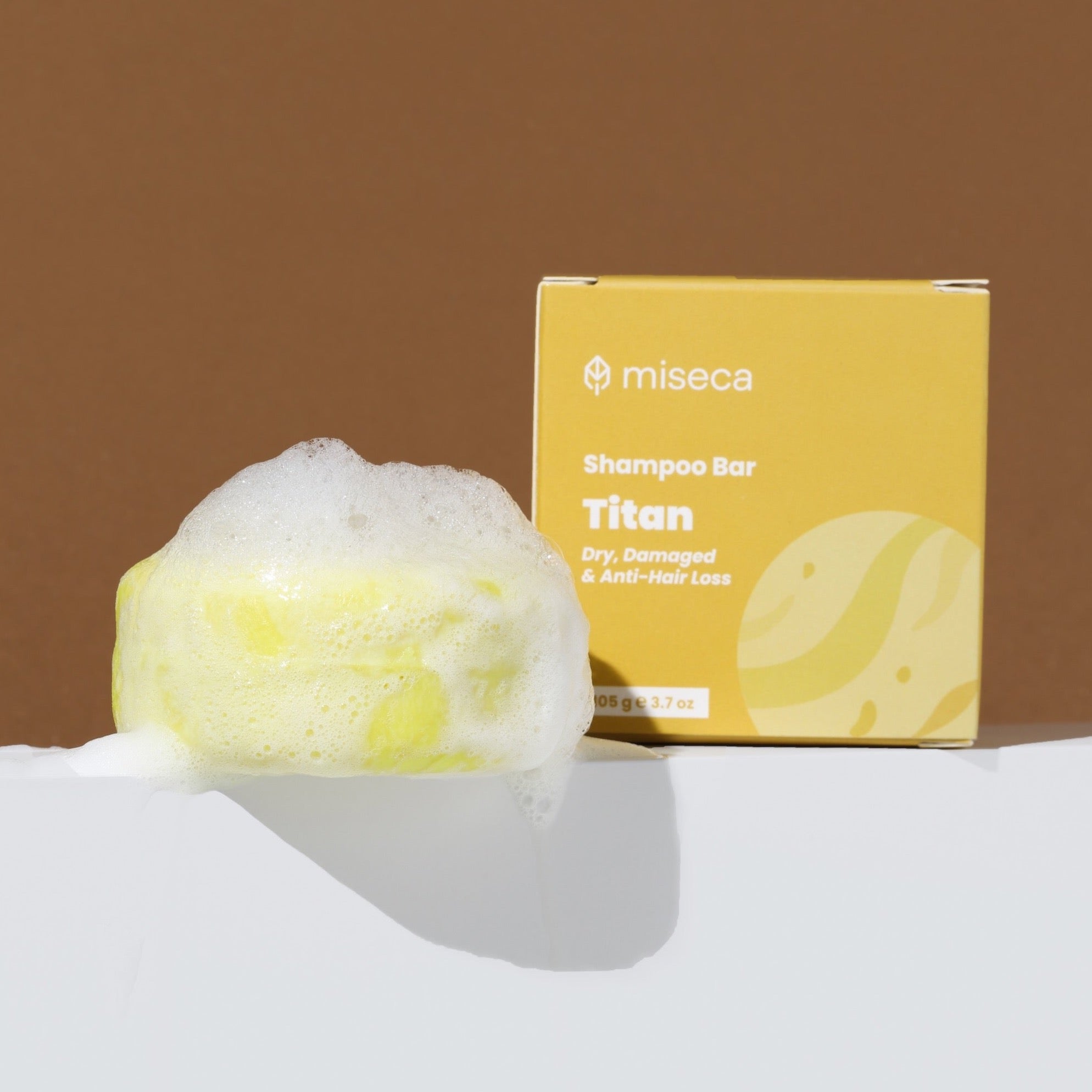 Titan Kuru ve Yıpranmış Saçlar Onarıcı Katı Şampuan 105 g - miseca